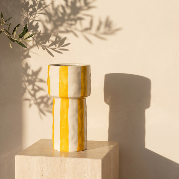 Vase Lido in Gelb