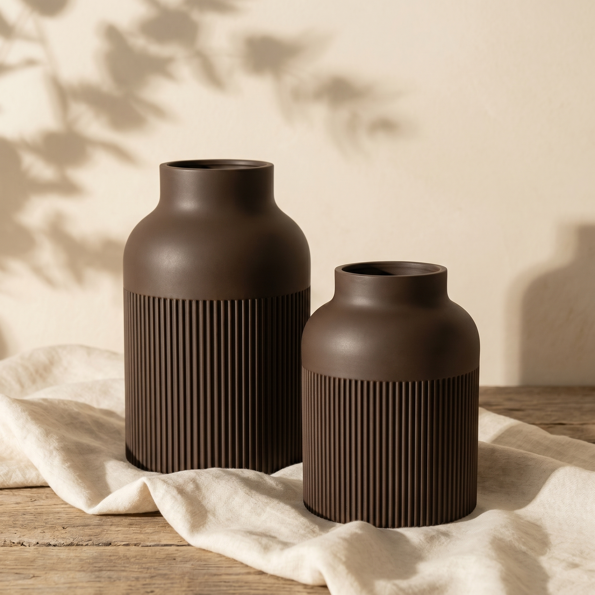 Kiri Vasen-Set in Braun