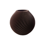 Spira Vase in Braun