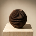 Spira Vase in Braun