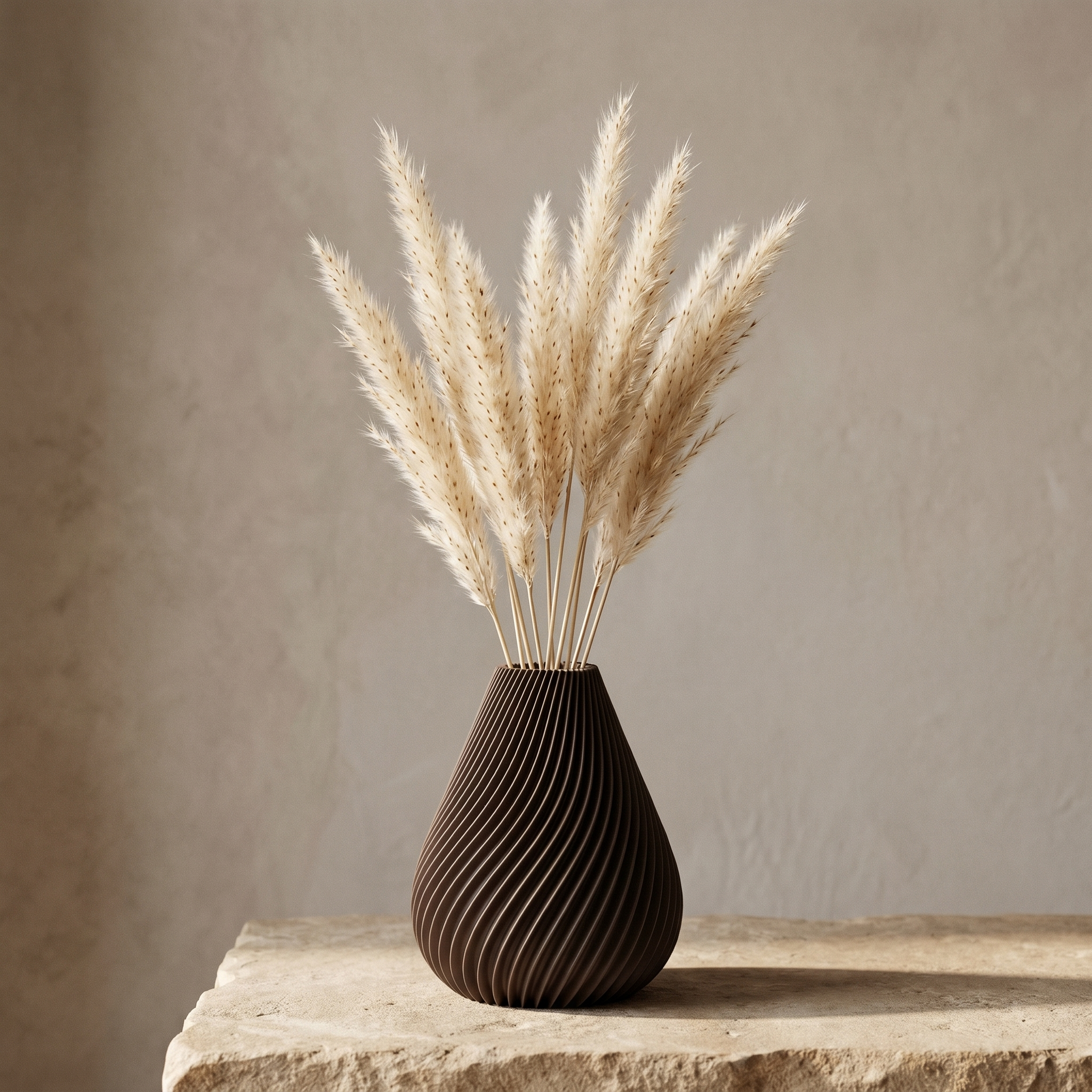 Pampasgras Mini Natur in einer Vase, Lifestyle
